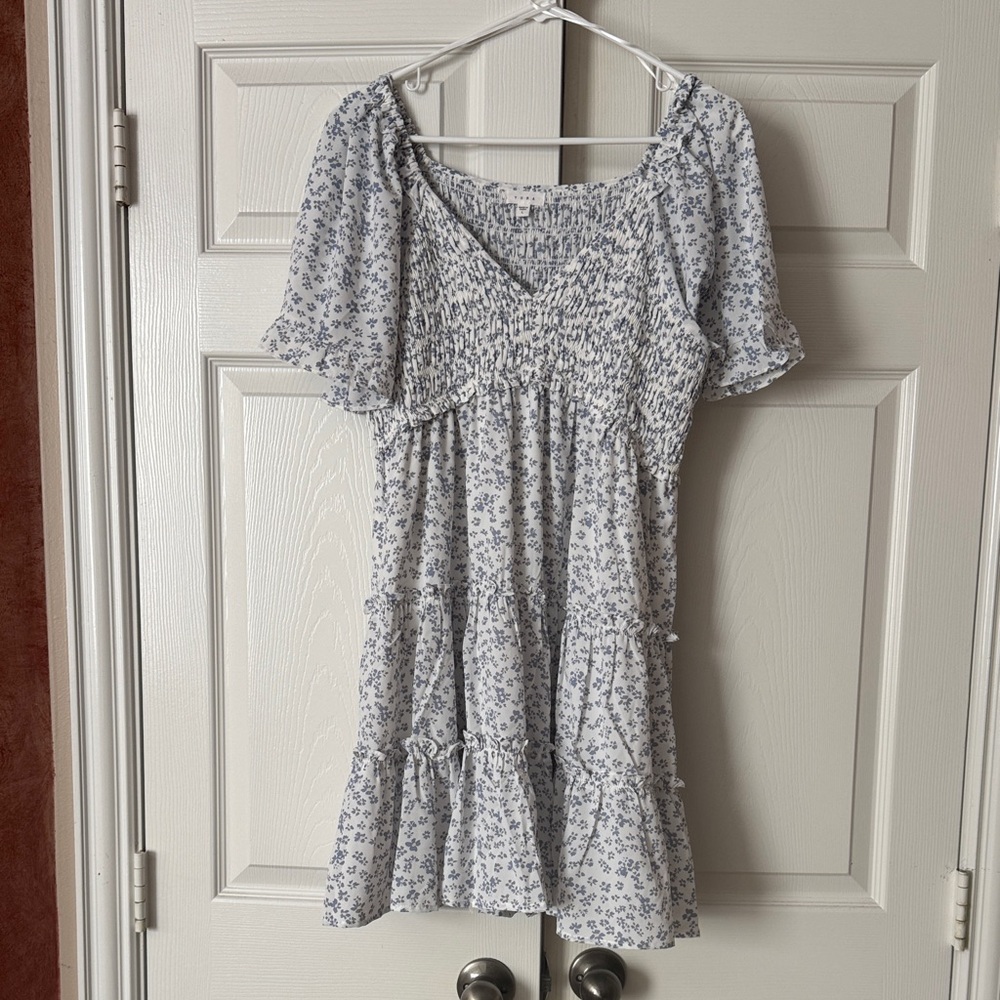 YURA Floral Smocked Dress